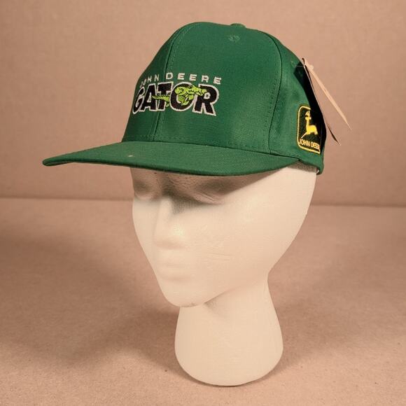 Vintage 90s John Deere Gator Hat Tonkin Taiwan Made Cotton Snapback NWT - Picture 7 of 8